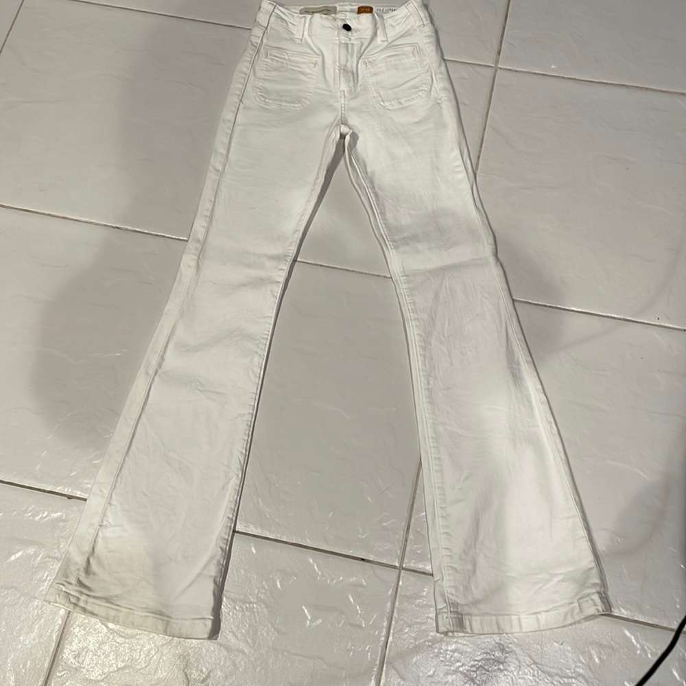 Anthropology white pants